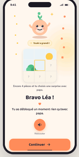 Grandi — célébration côté enfant